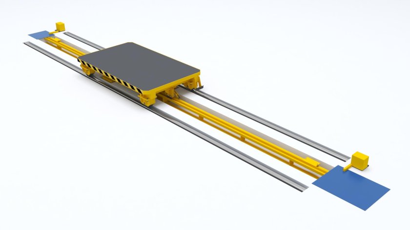 Тележка рельсовая тр-э-5.0-3300/1600