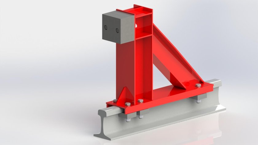 Тупиковые упоры подкрановых путей
