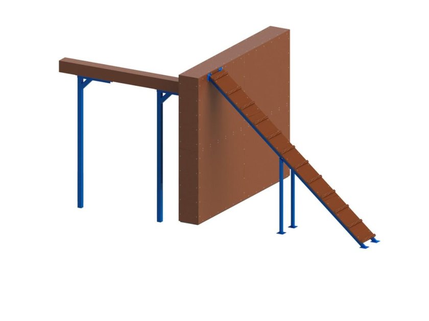 Стенка с двумя проломами полоса препятствий