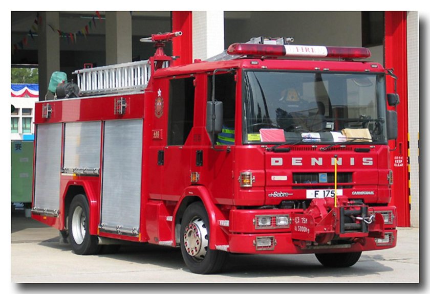 Red fire truck