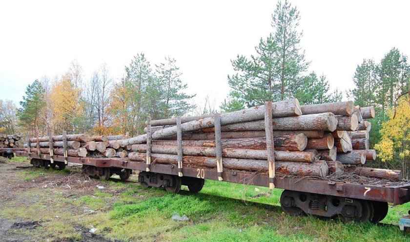 Вагон лесовоз УЖД