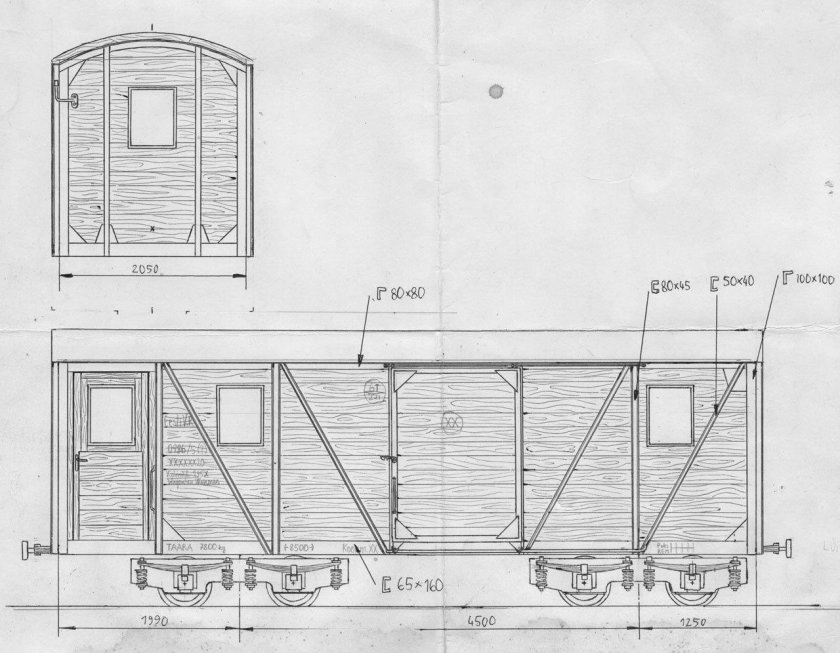 Вагон Аммендорф чертеж