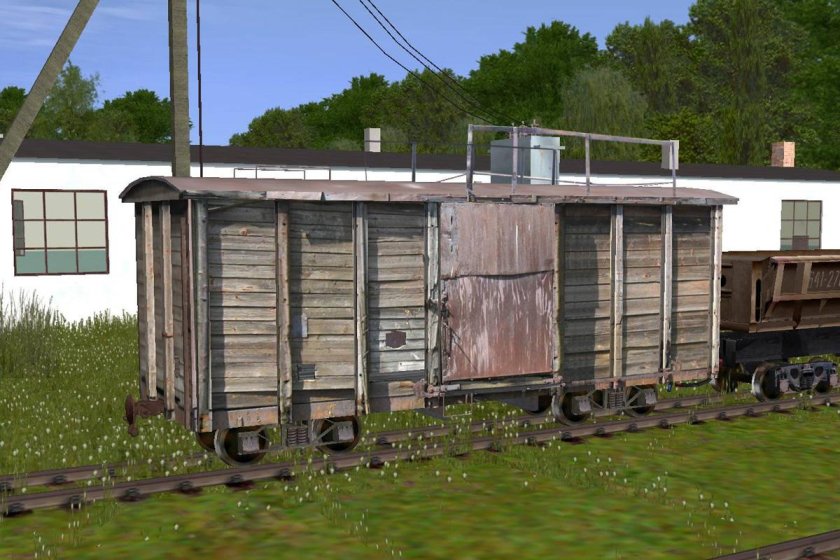 Крытый вагон УЖД