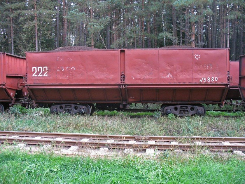 Полувагон для торфа тсв6а