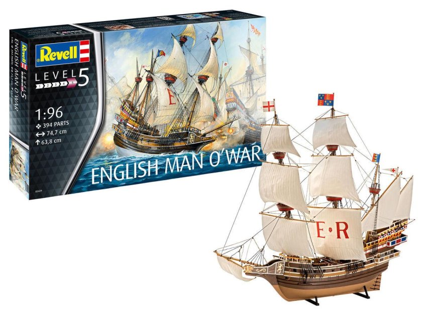 05429 Revell 1/96 английский корабль man o'War