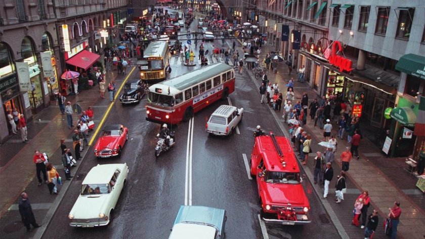 Левостороннее движение в Великобритании