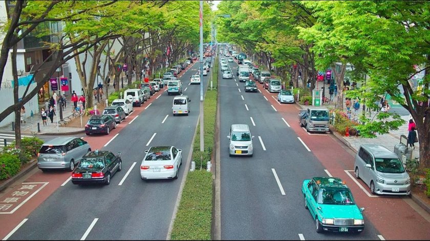 Левостороннее движение в японии