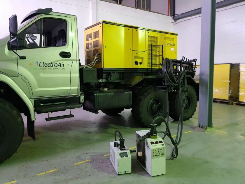 Аэродромный подвижной электроагрегат апа-120е