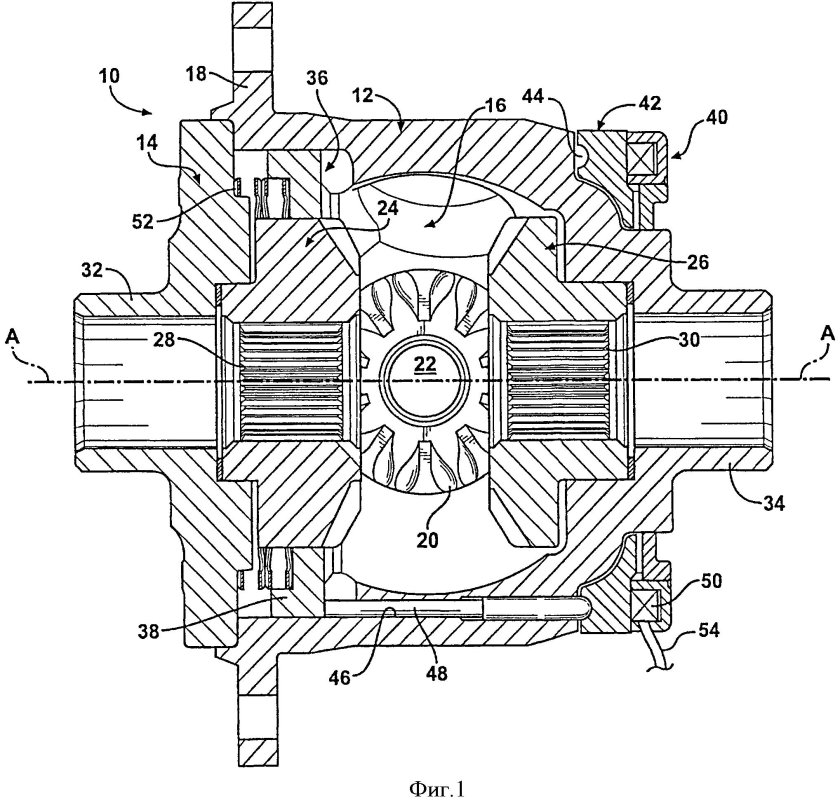 Самоблокирующийся дифференциал схема