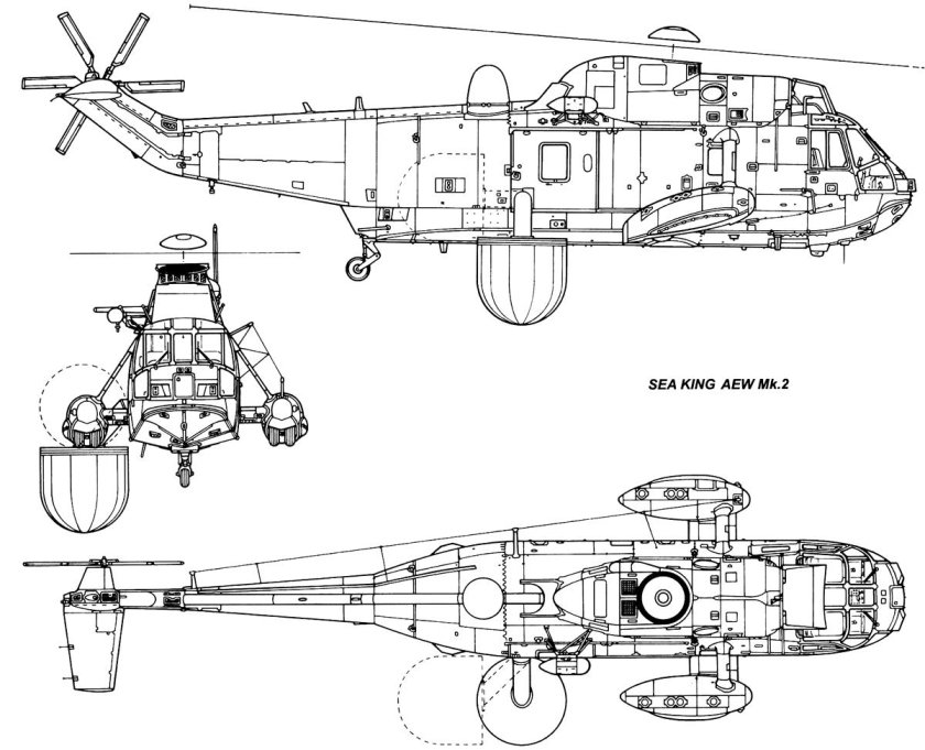 S-61 Sea King чертеж