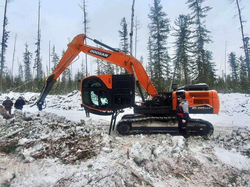 Харвестер на базе экскаватора doosan dx225lca