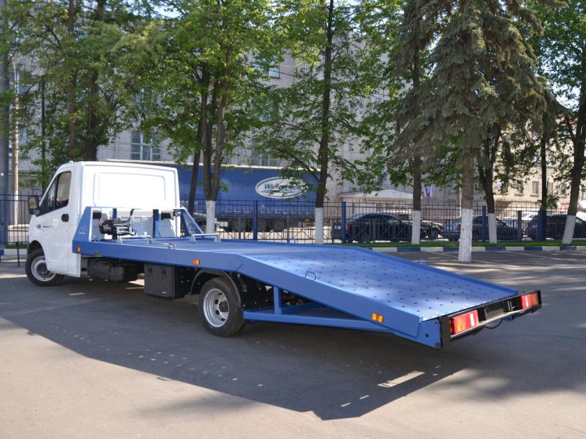 Эвакуатор Газель Некст ломаная платформа