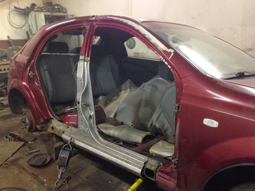 Лачетти хэтчбек боковой удар