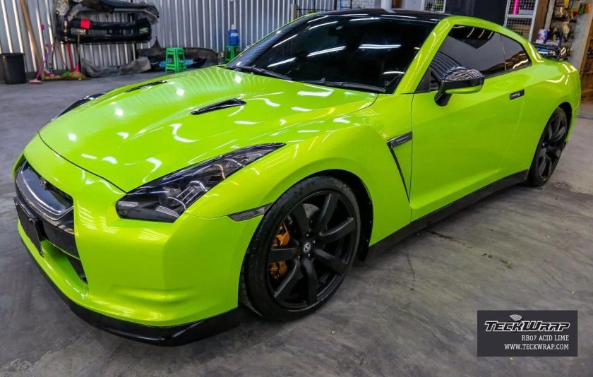 Пленка глянцевый Candy металлик acid Lime