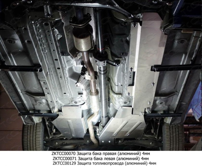 Днище снизу Mitsubishi Outlander 3