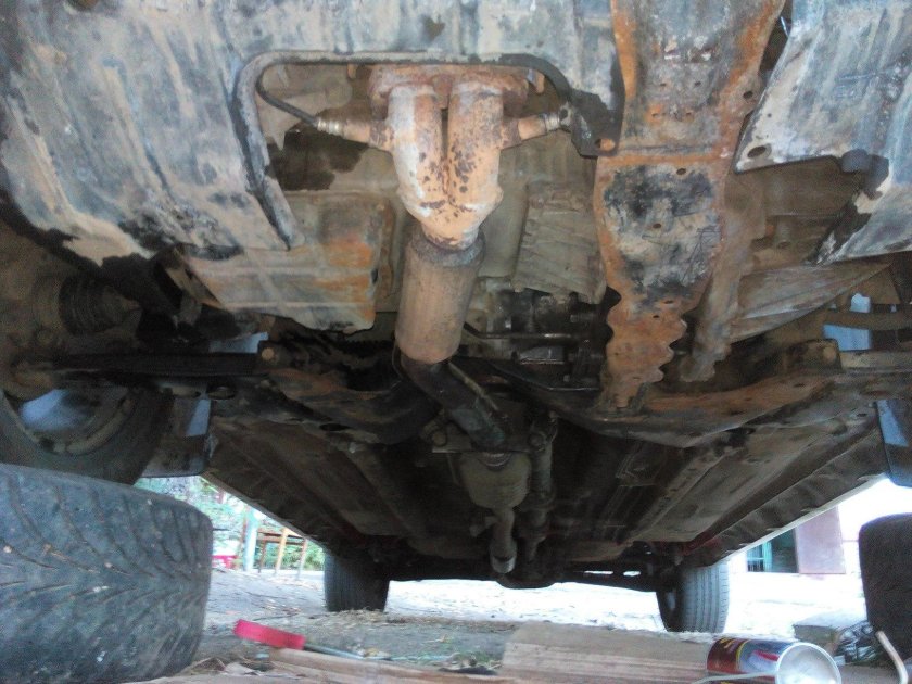 Днище снизу Mitsubishi Outlander 3