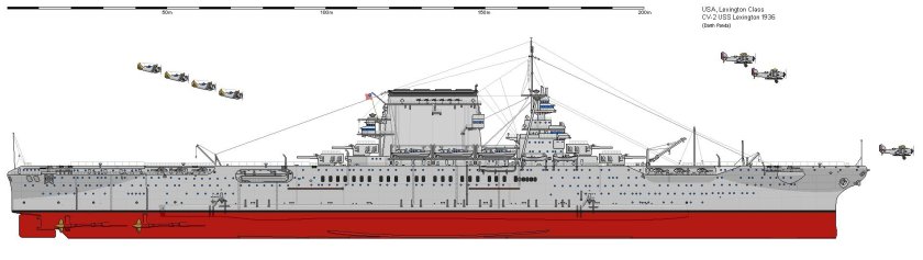 Авианосец Лексингтон CV-2