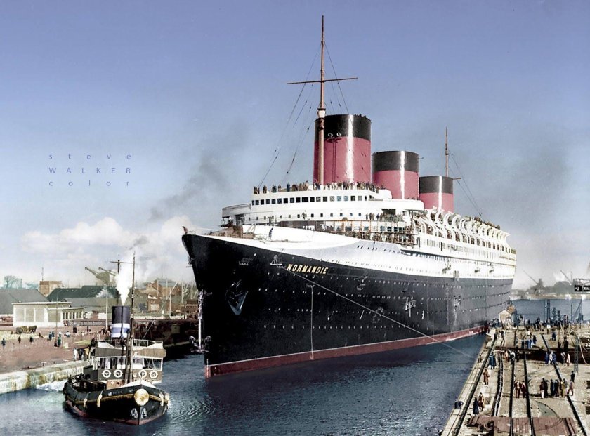 Пароход Нормандия 1935