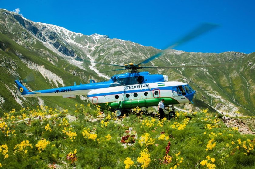 Вертолёт ми-8 Узбекистан