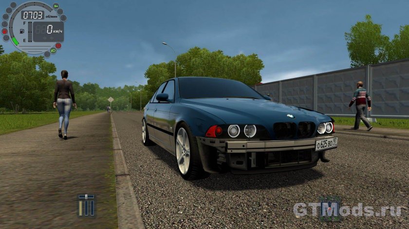 BMW 525 e39 City car Driving