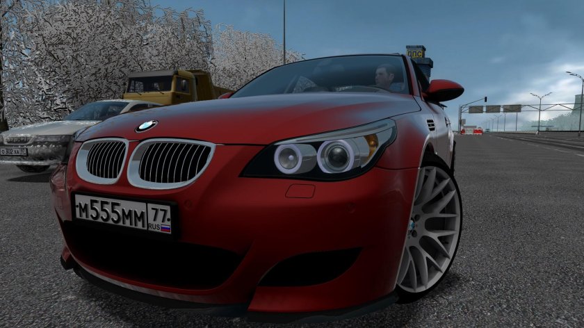 BMW m5 e60 City car Driving