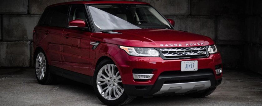 Машина Рендж Ровер красный