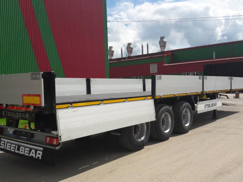 Бортовой полуприцеп Steelbear pt 24