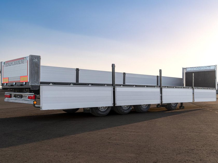 Полуприцеп бортовой grunwald