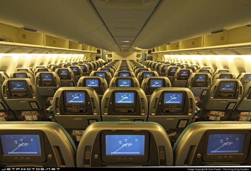 Салон самолета Боинг 777