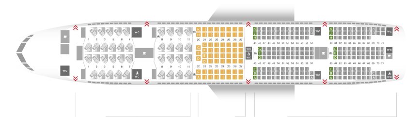 Боинг 777-300er Аэрофлот схема посадочных мест