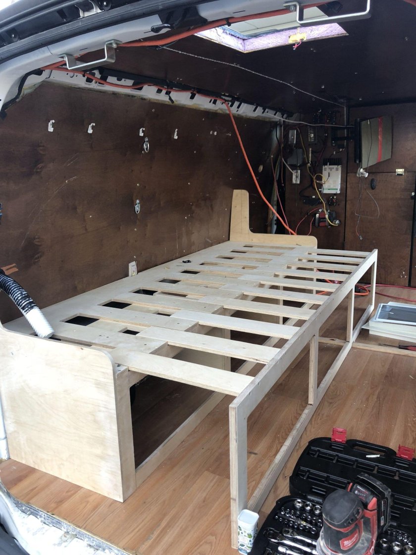 Дом на колесах кровать