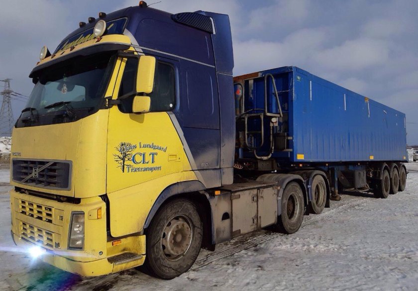 Вольво 750 тягач Тонар зерновоз