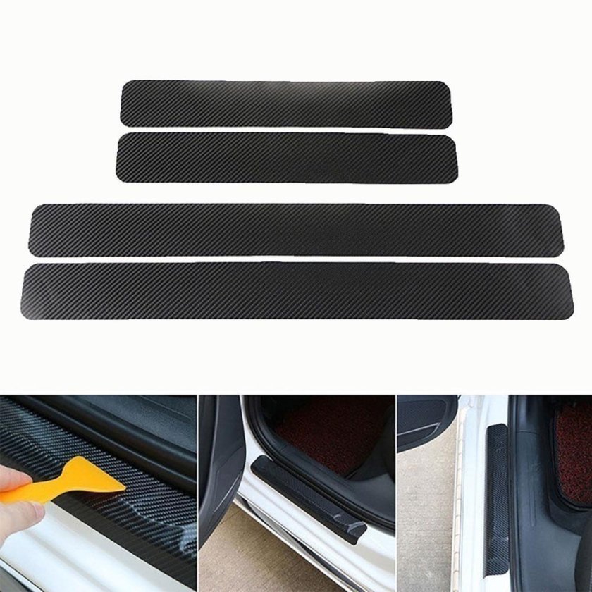 Защитные накладки на пороги черные (KDA 630 001)