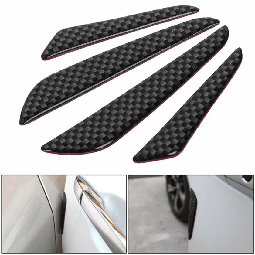 4pcs Rubber car Door Edge Protector Stickers Anti collision strips for Citroen c1 c2 c3 c4