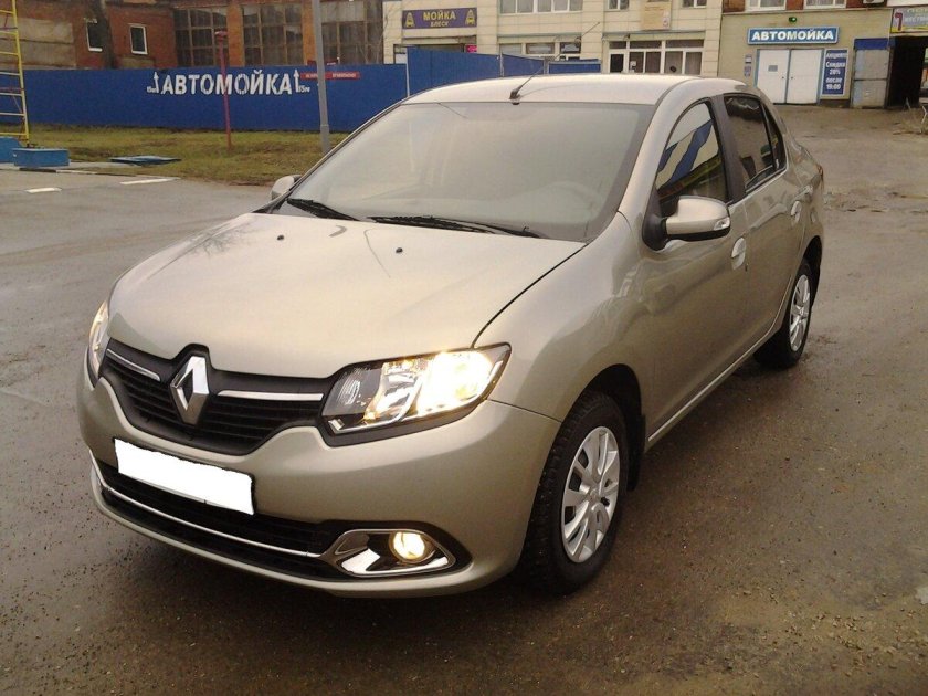 Рено Логан 2 золотистый металлик