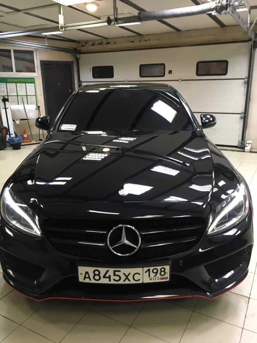 Мерседес w205 черный тонированный