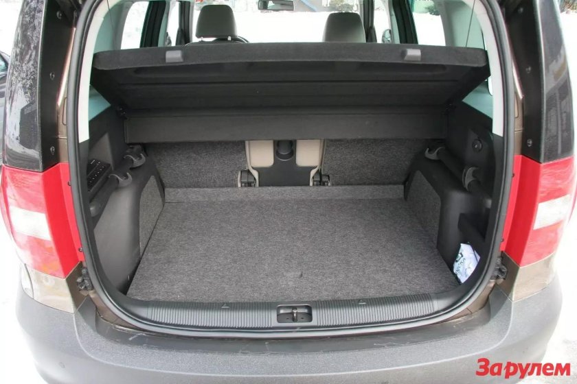Шкода Йети габариты багажника