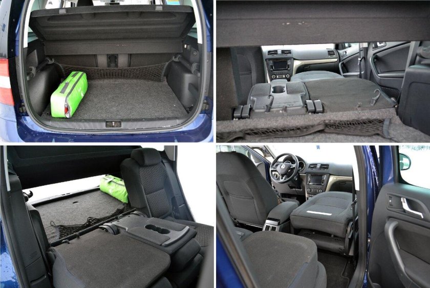 Шкода Йети габариты багажника