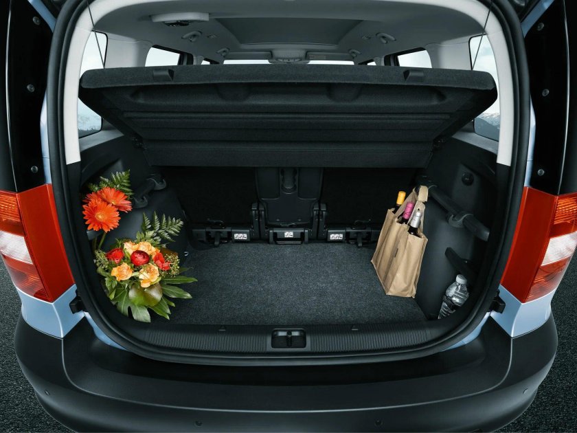 Škoda Yeti багажник