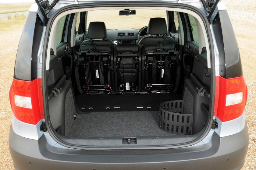 Шкода Йети 2017 багажник