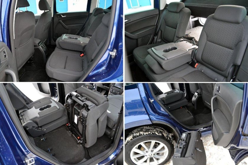 Skoda Yeti салон трансформер