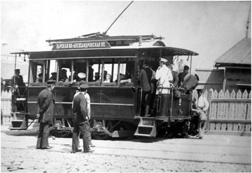 Первый трамвай в Киеве 1892