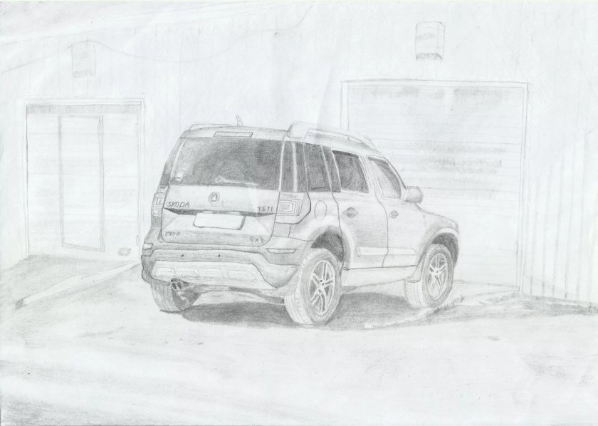 Раскраска Skoda Yeti
