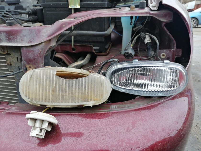 Противотуманные фары на Шевроле Ланос 2007