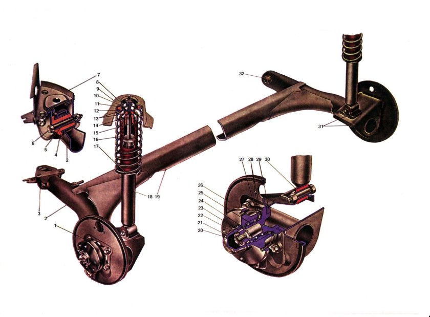 Задняя ходовая ВАЗ 2115