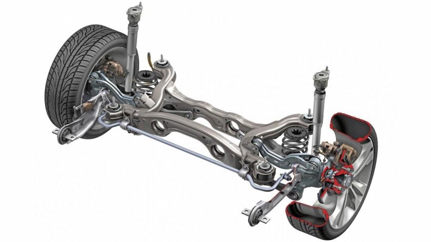 Многорычажная задняя подвеска Мерседес