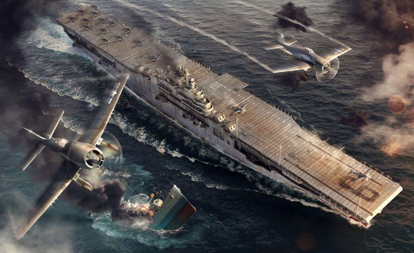 Эссекс авианосец World of Warships