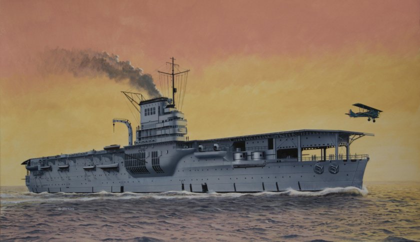 Модель авианосца Беарн