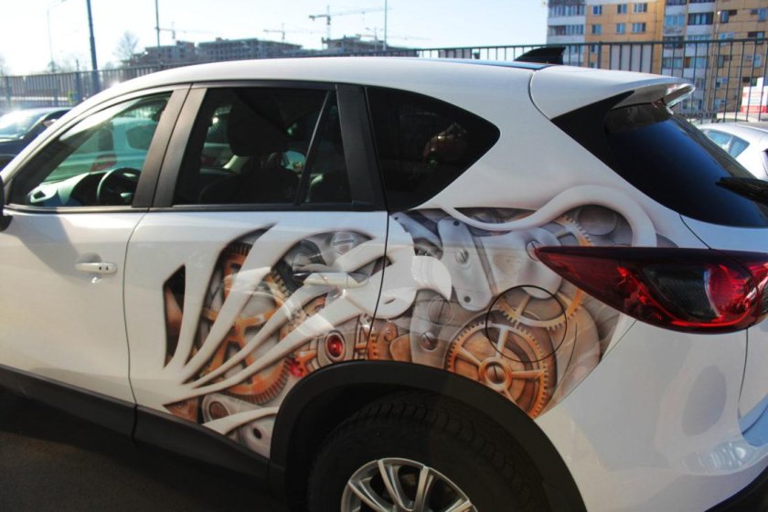 Аэрография на Mazda cx5