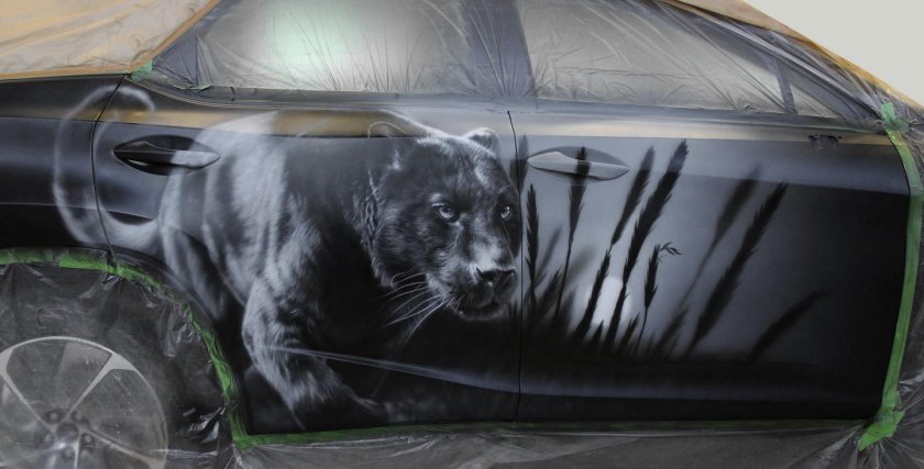 Винилография пантера